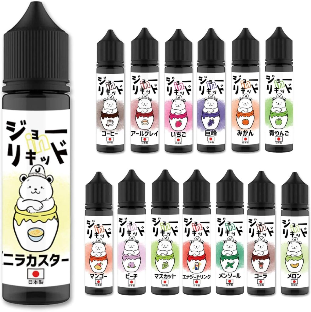 【国産】 ジョーinリキッド 常飲リキッド 60ml :VAPE(ベイプ)・電子タバコリキッド・日本製 (バニラカスタード)