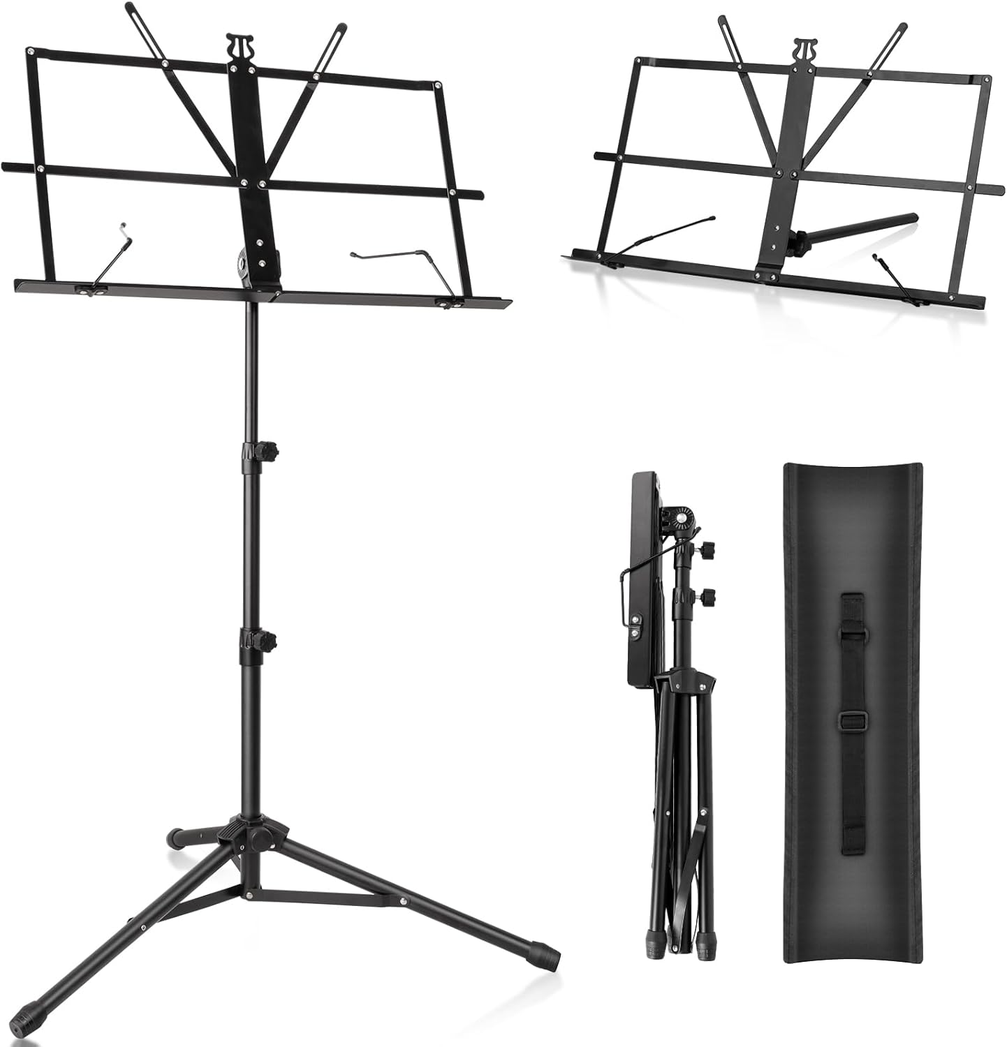 New Bee 譜面台 折りたたみ式 楽譜スタンド