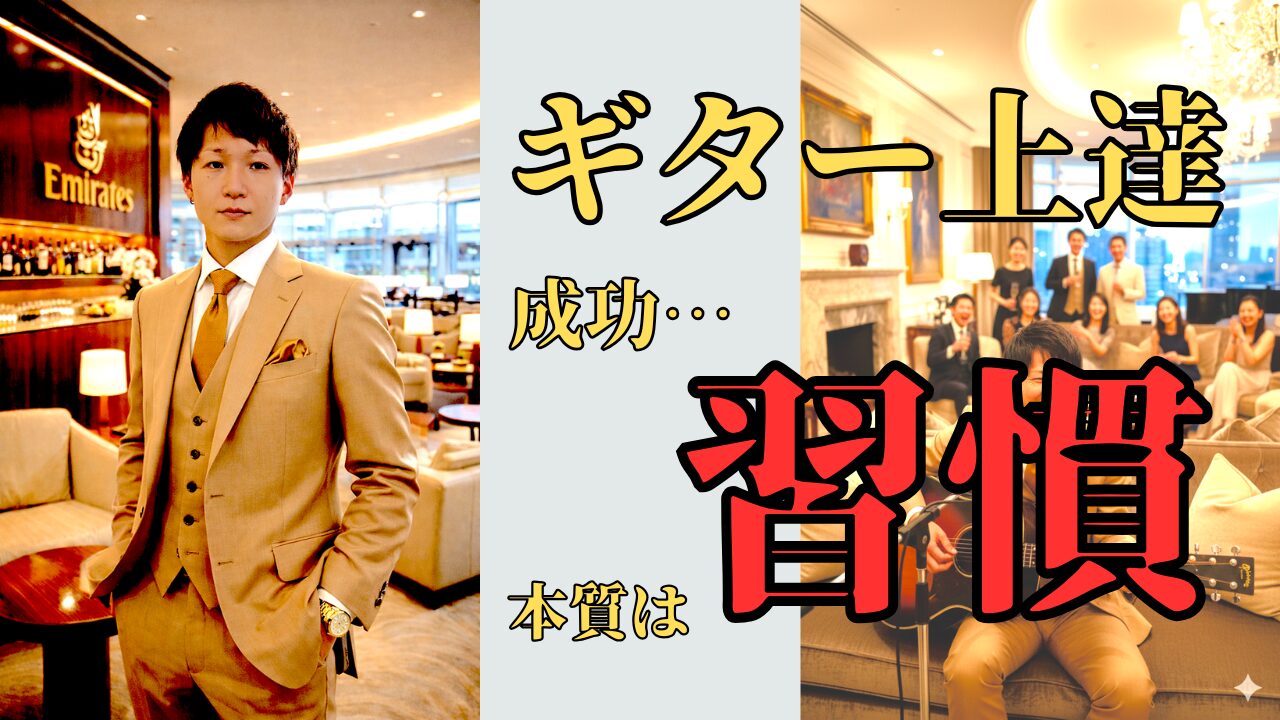 【真理】ギター上達は才能じゃない。習慣の3層構造で人生が変わる